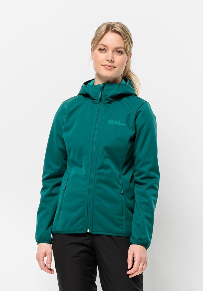 Jack Wolfskin Softshelljacke WINDHAIN HOODY W