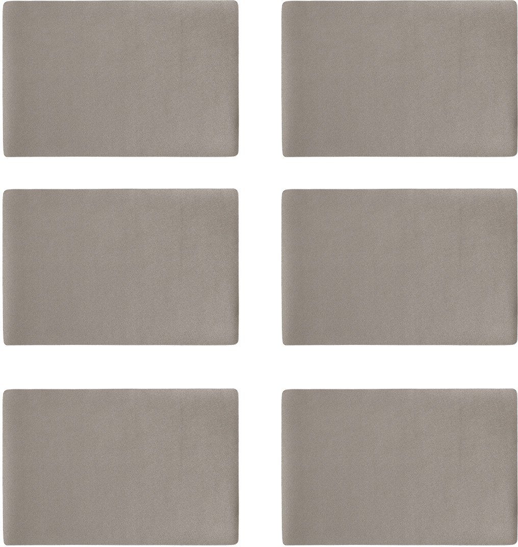 Zeller Present Platzset, (Set, 6-St), Kunstleder, metallic, 30x45 cm