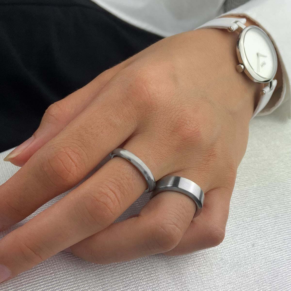 M&M Fingerring Ring Damen silber / günstig online kaufen