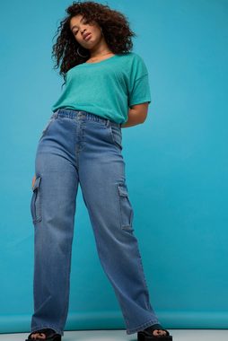 Studio Untold 5-Pocket-Jeans Cargo-Jeans wide Legs High Waist 4-Pocket