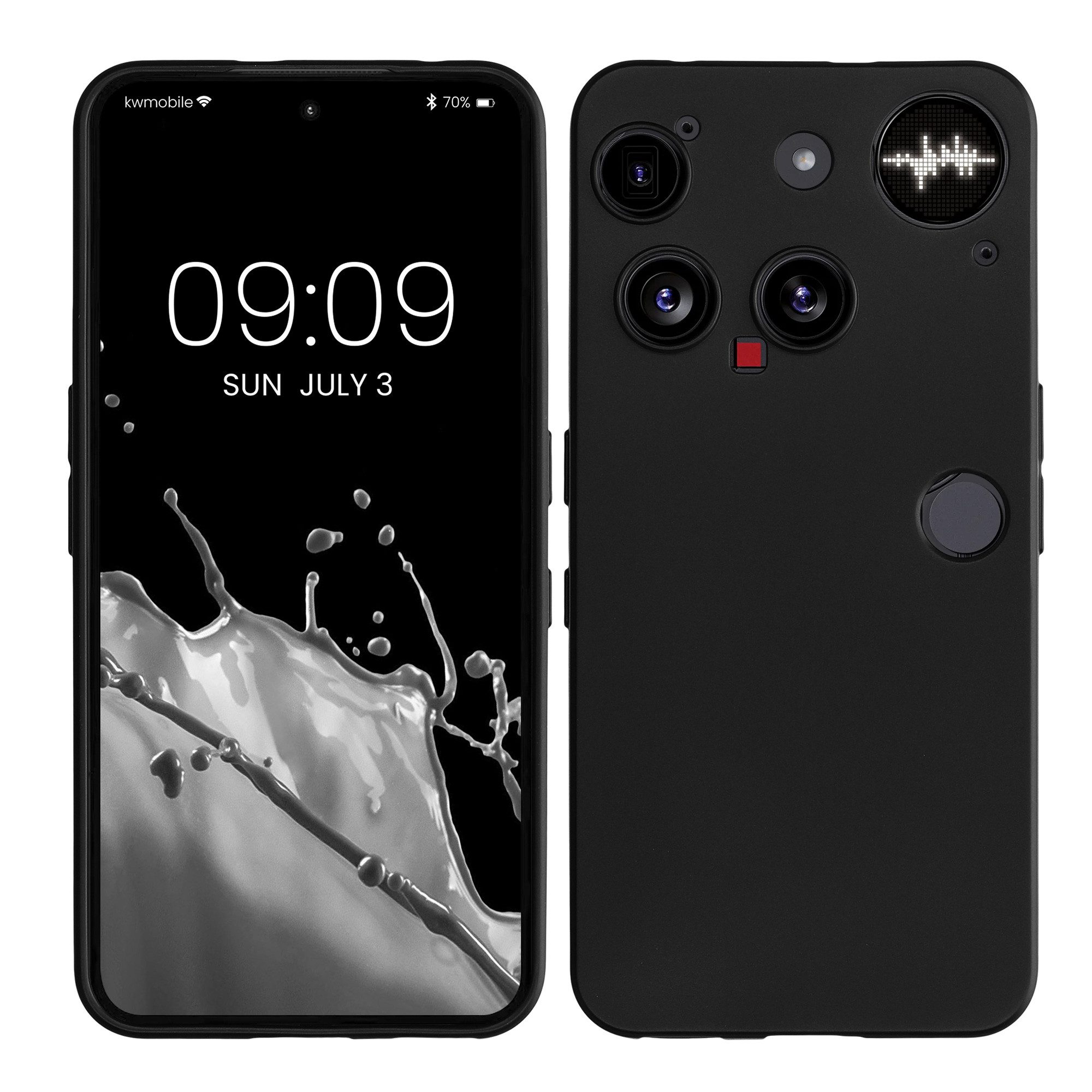 kwmobile Smartphone-Hülle Handyhülle für Nothing Phone 3 Hülle, Weiches Handy Silikon Case - Schutzhülle Cover