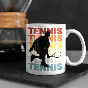 Trendation Tasse Trendation - Tennis Mann Geschenk Trainer Coach Tennisspieler Geschenkidee Kaffeetasse