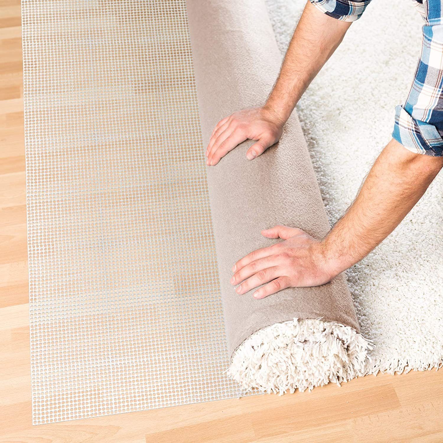 casa pura Antirutsch Teppichunterlage Rug Grip, viele Größen, Antirutschmatte, individuell zuschneidbar, aus Weichschaum