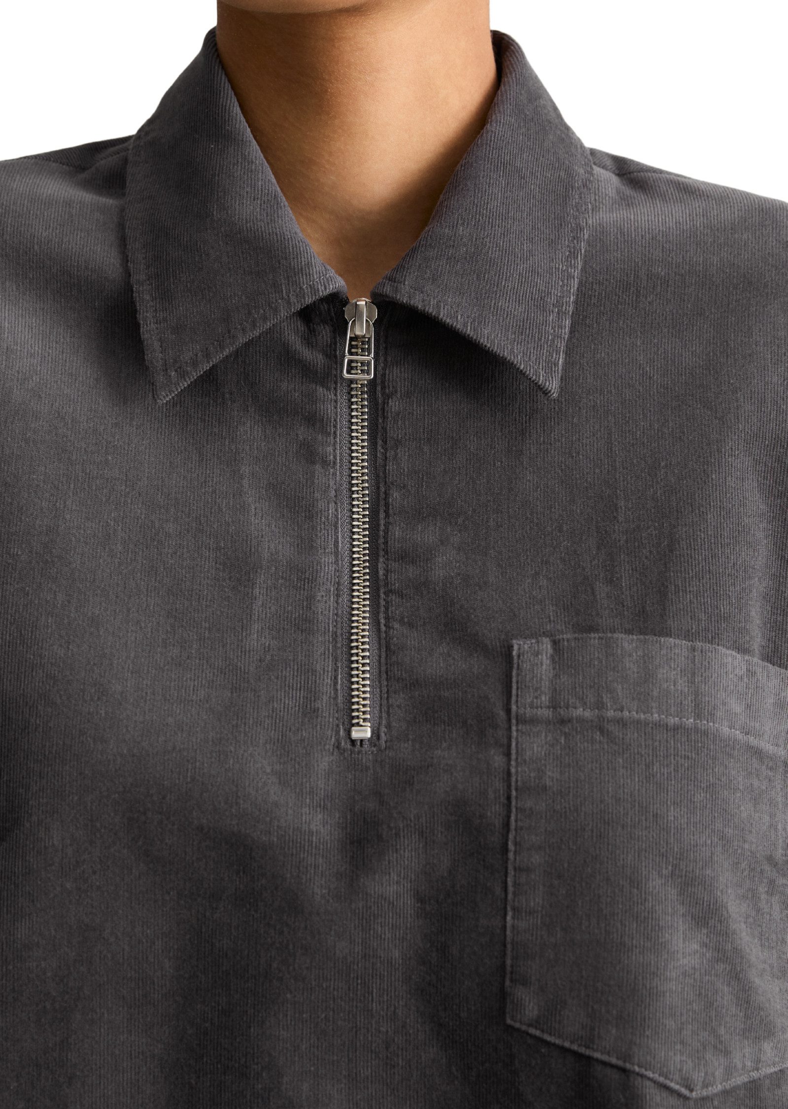 Marc O'Polo DENIM Kurzarmbluse aus Organic Cotton – Bild 4 von 5
