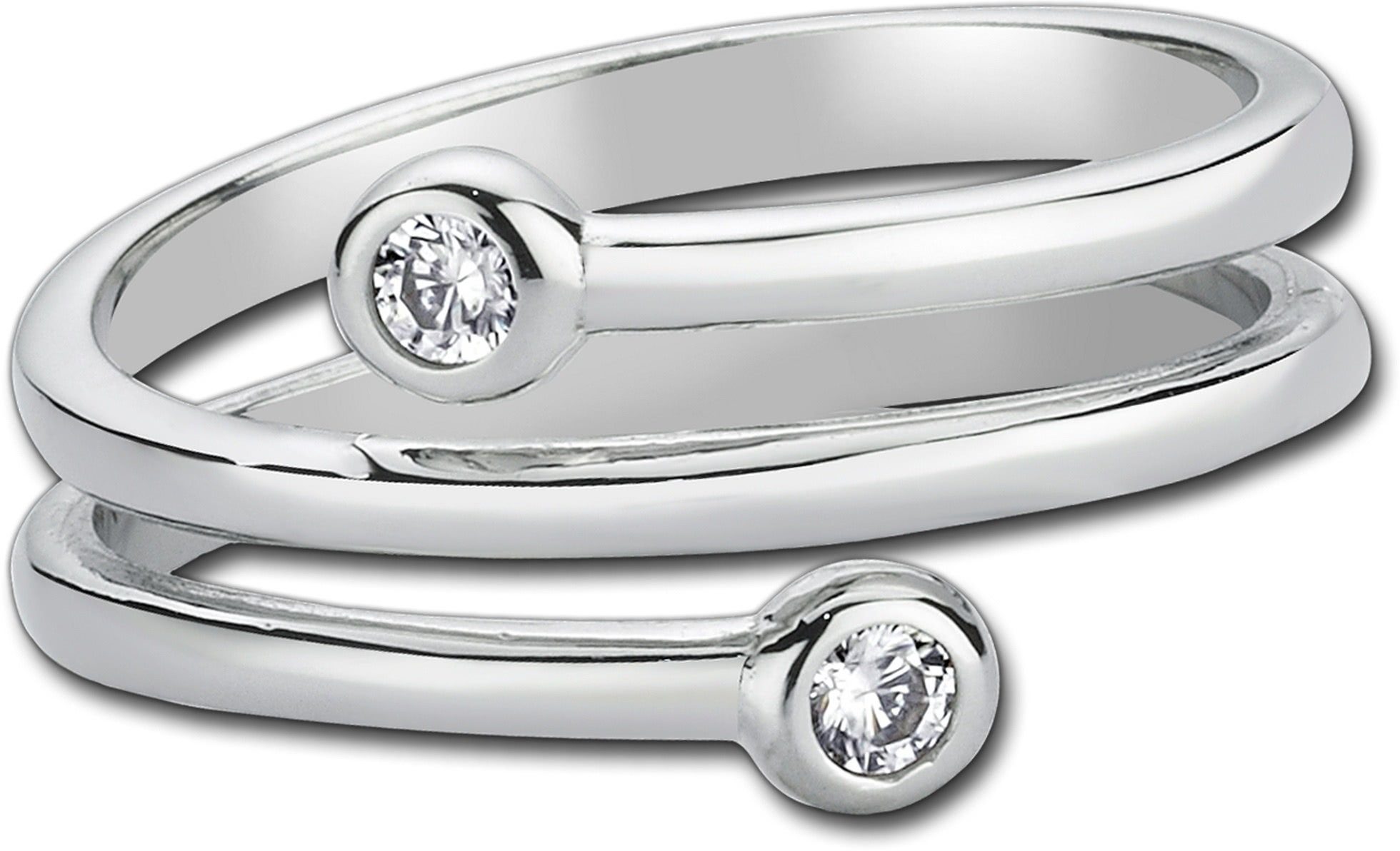 Balia Silberring Balia Ring für Damen weiße Zirkonia (Fingerring), Fingerring Größe 56 (17,8), 925 Sterling Silber (Dream) Silber 925