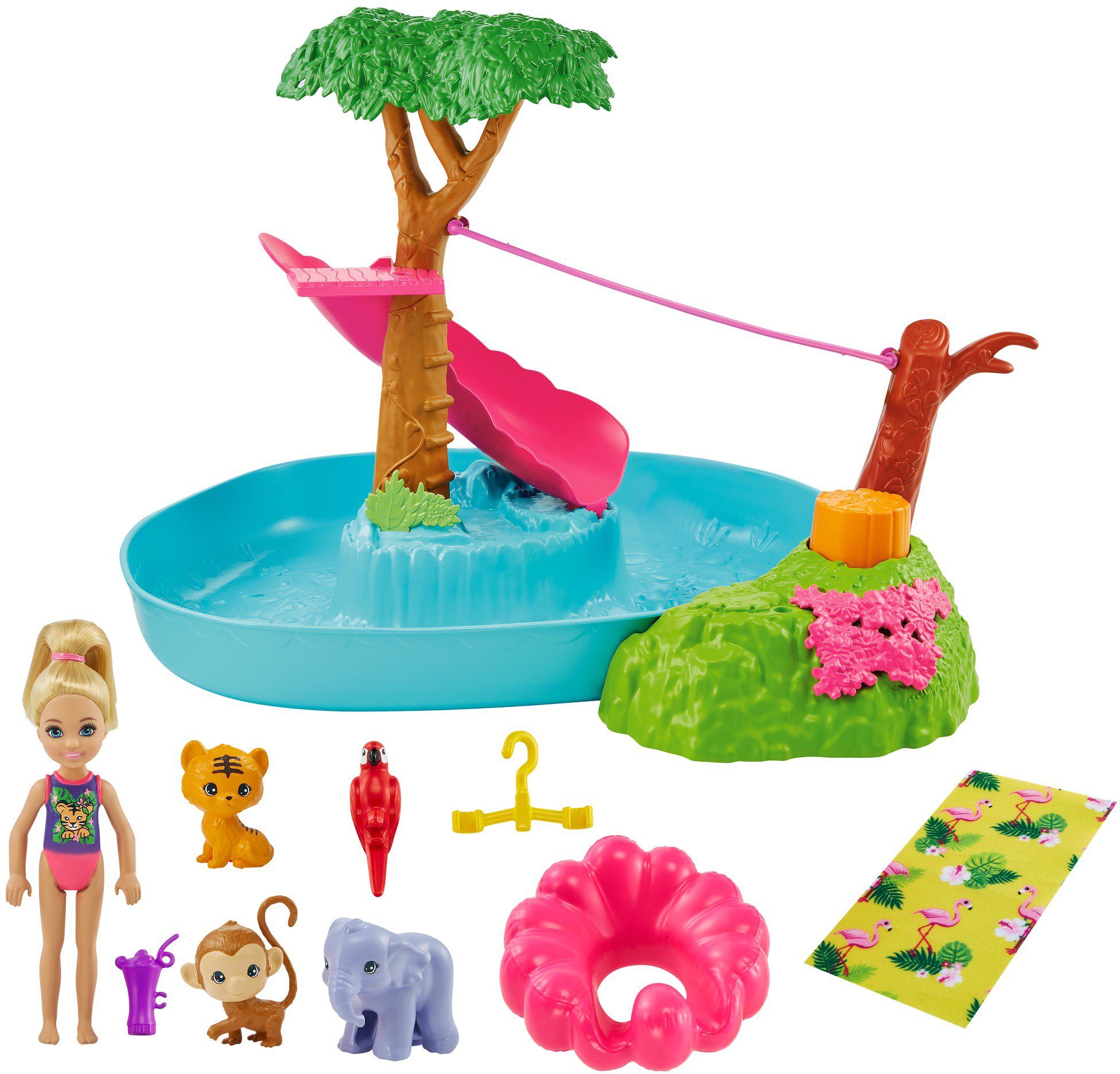 Image of Barbie Spielwelt »Chelsea - Der verrückte Geburtstag - Dschungelparty-Spielset«