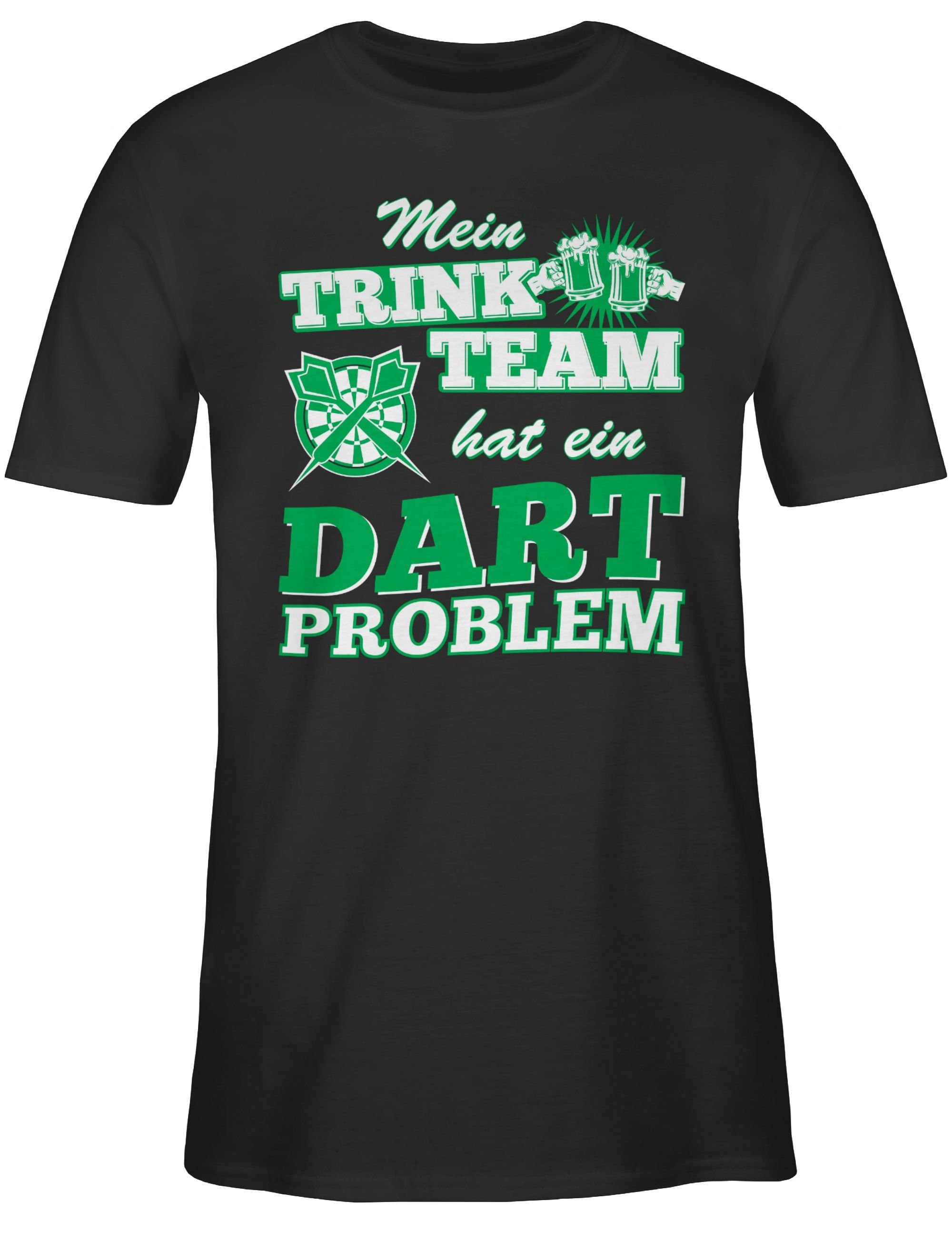 Shirtracer T-Shirt Mein Trink Team hat ein Dart Problem I Dart Geschenk Sport Zubehör