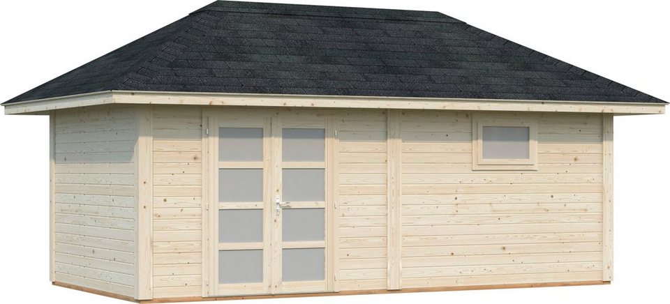 Palmako Holzpavillon Bianca 16,6 m² Set 10, mit 6 Seitenteilen, BxTxH:  588x300x323 cm