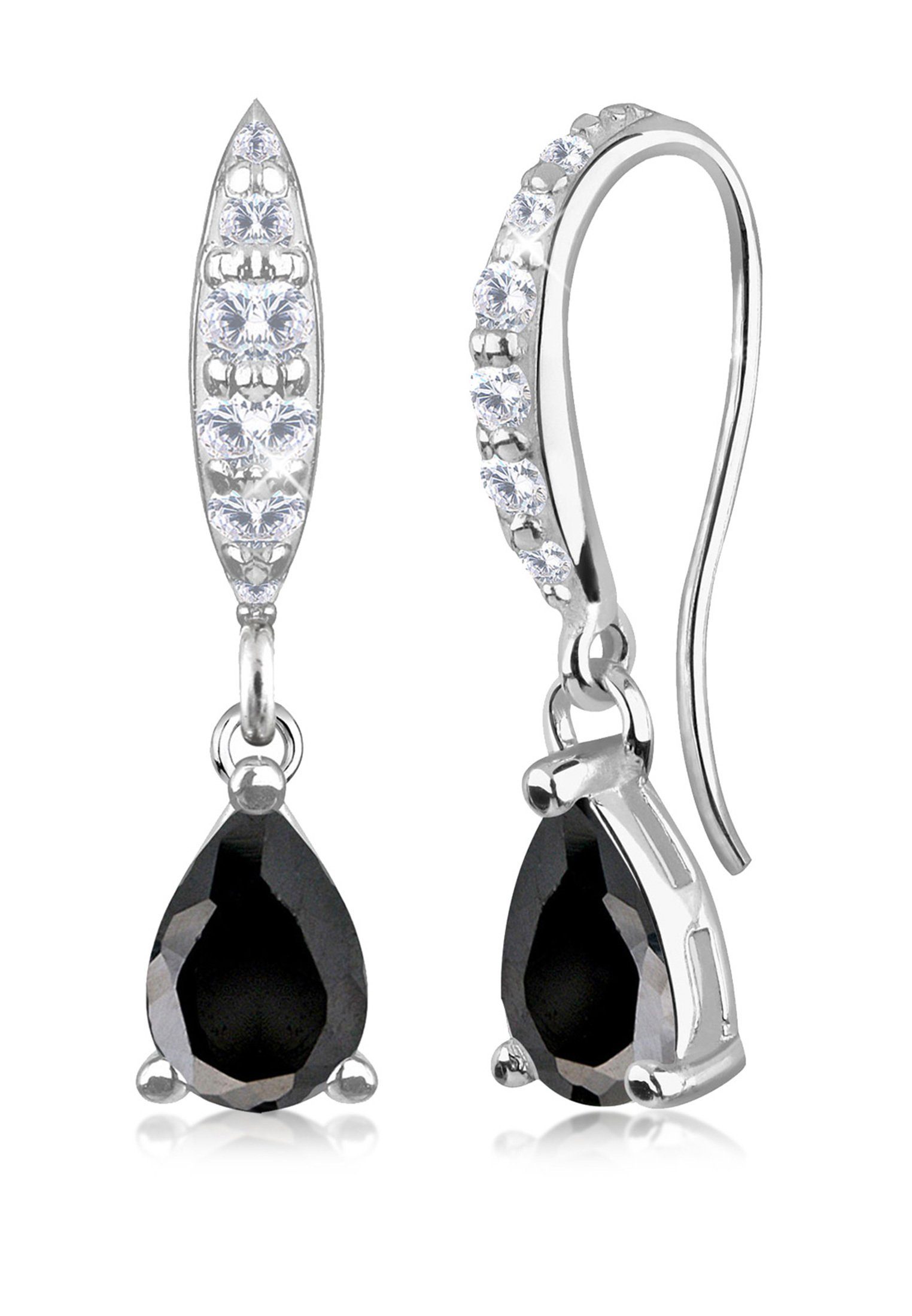 Elli Ohrhänger-Set Tropfen Zirkonia 925 Silber, Tropfen
