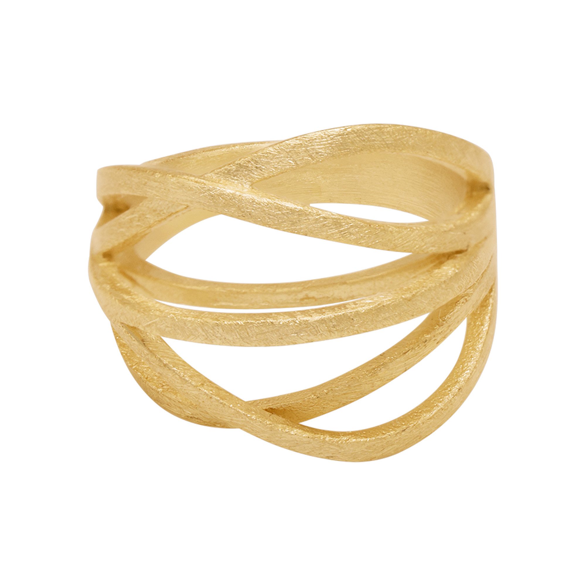 Heideman Fingerring Arcus goldfarben (Ring, 1-tlg., inkl. Geschenkverpackung), Damenring für Frauen