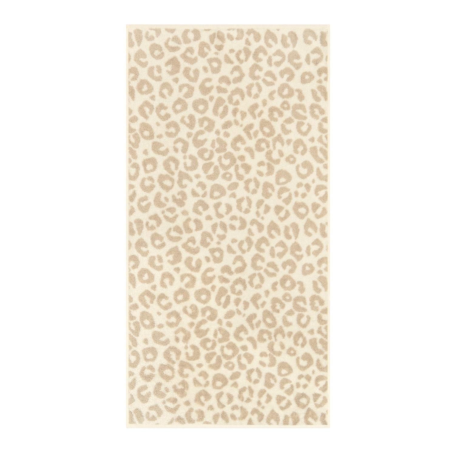 Cawö Duschtücher TWO TONE LEO, 80 x 150 cm, Creme, Beige, Baumwolle (1-St), Made in Germany
