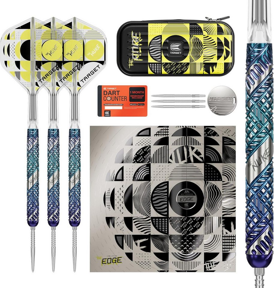 TARGET DARTS Dartpfeil Luke Littler Edge Steel Tip Swiss Point Dart Set, 23G 95% Tungsten
