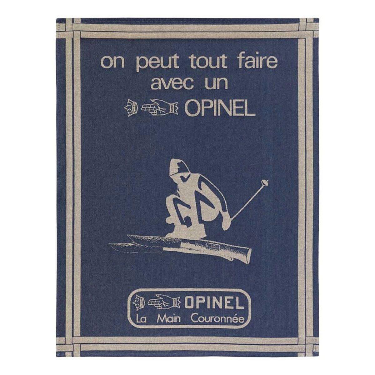 Opinel Geschirrtuch Küchentuch - Blau