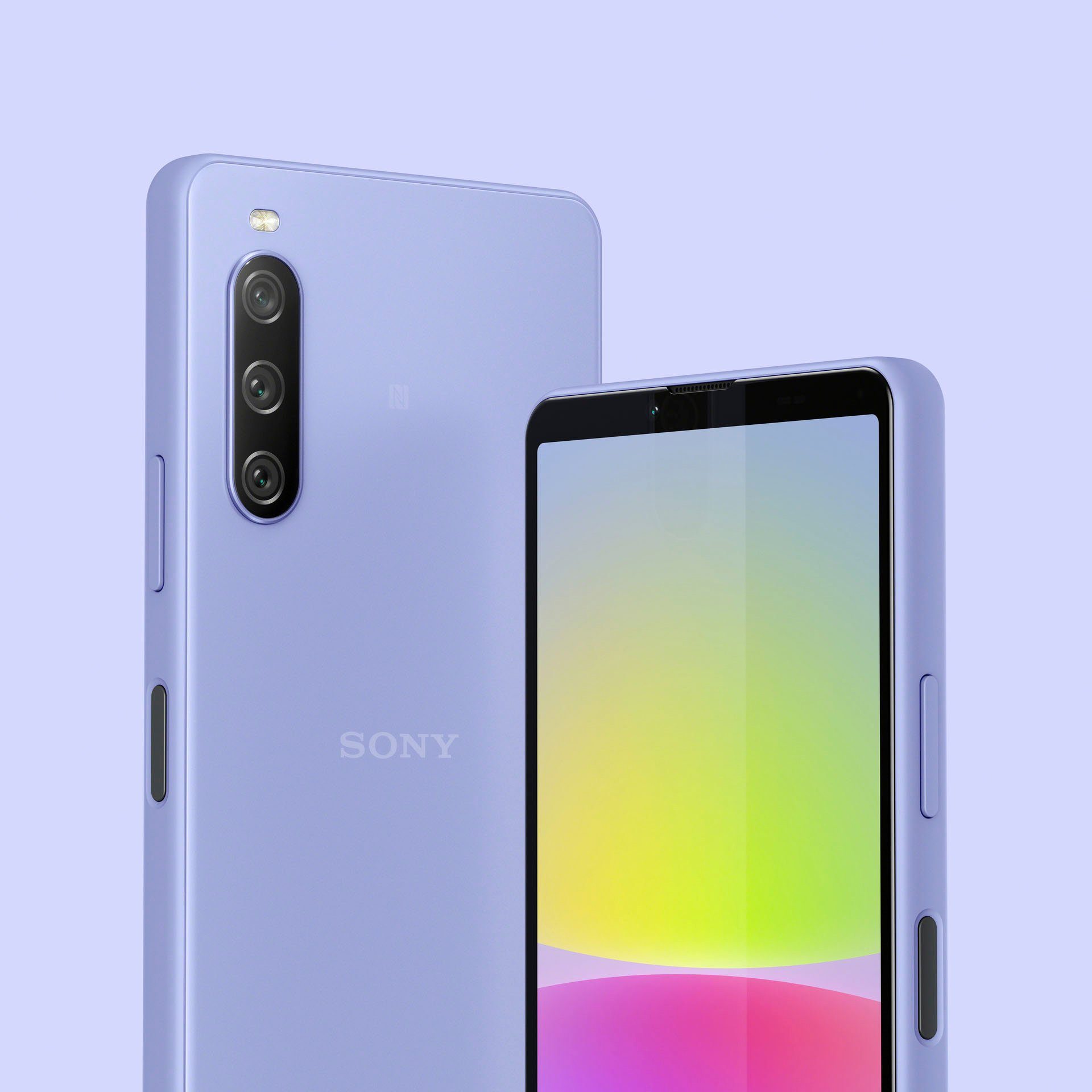 Sony Xperia 10 IV Zoll, cm/6 MP Smartphone mAh 128 Akku) Kamera, (15,24 GB lavendel 5.000 Speicherplatz, 8