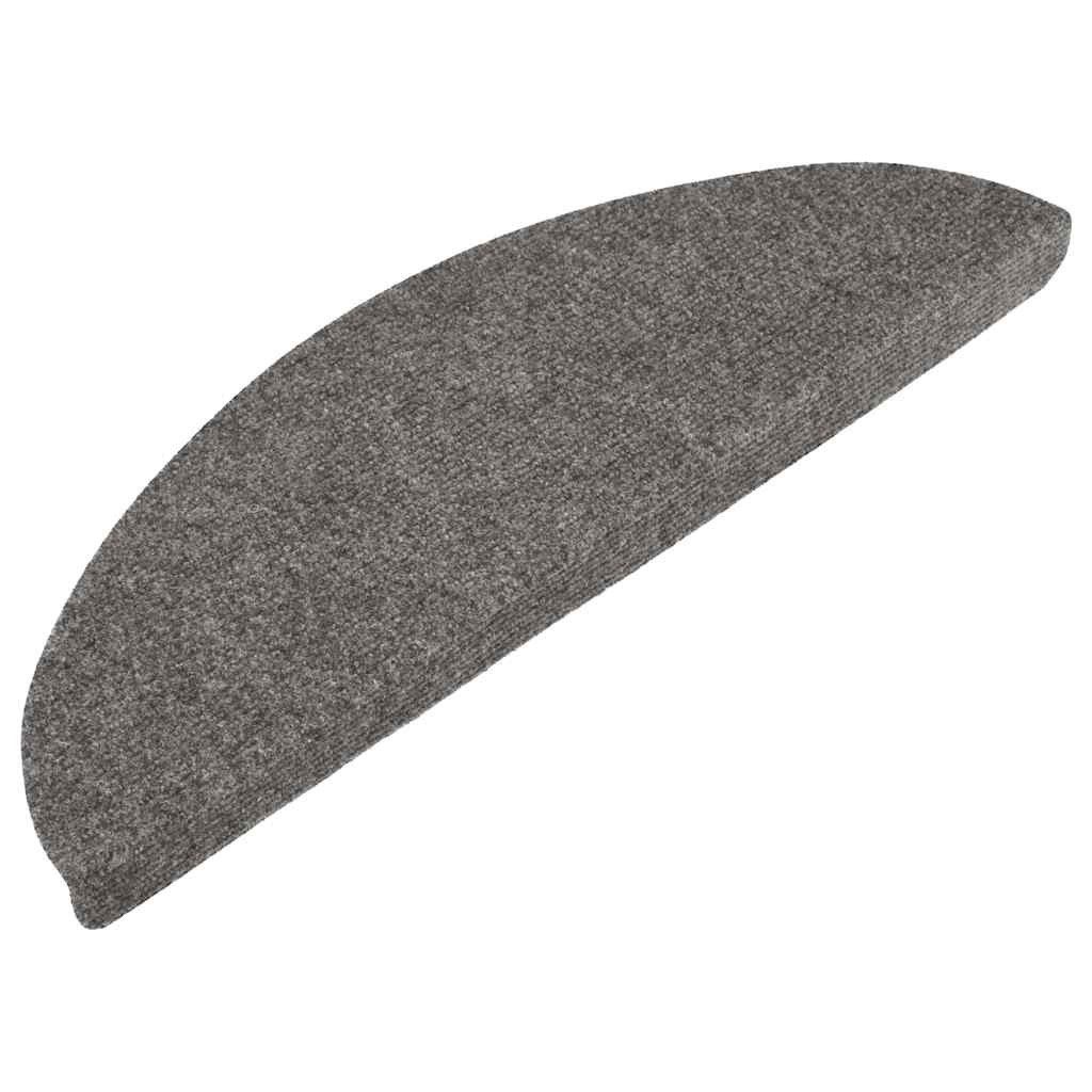 vidaXL Stufenmatte Stufenmatten Selbstklebend 30 Stk. Grau 56x17x3 cm, Rechteckig, Höhe: 3 mm