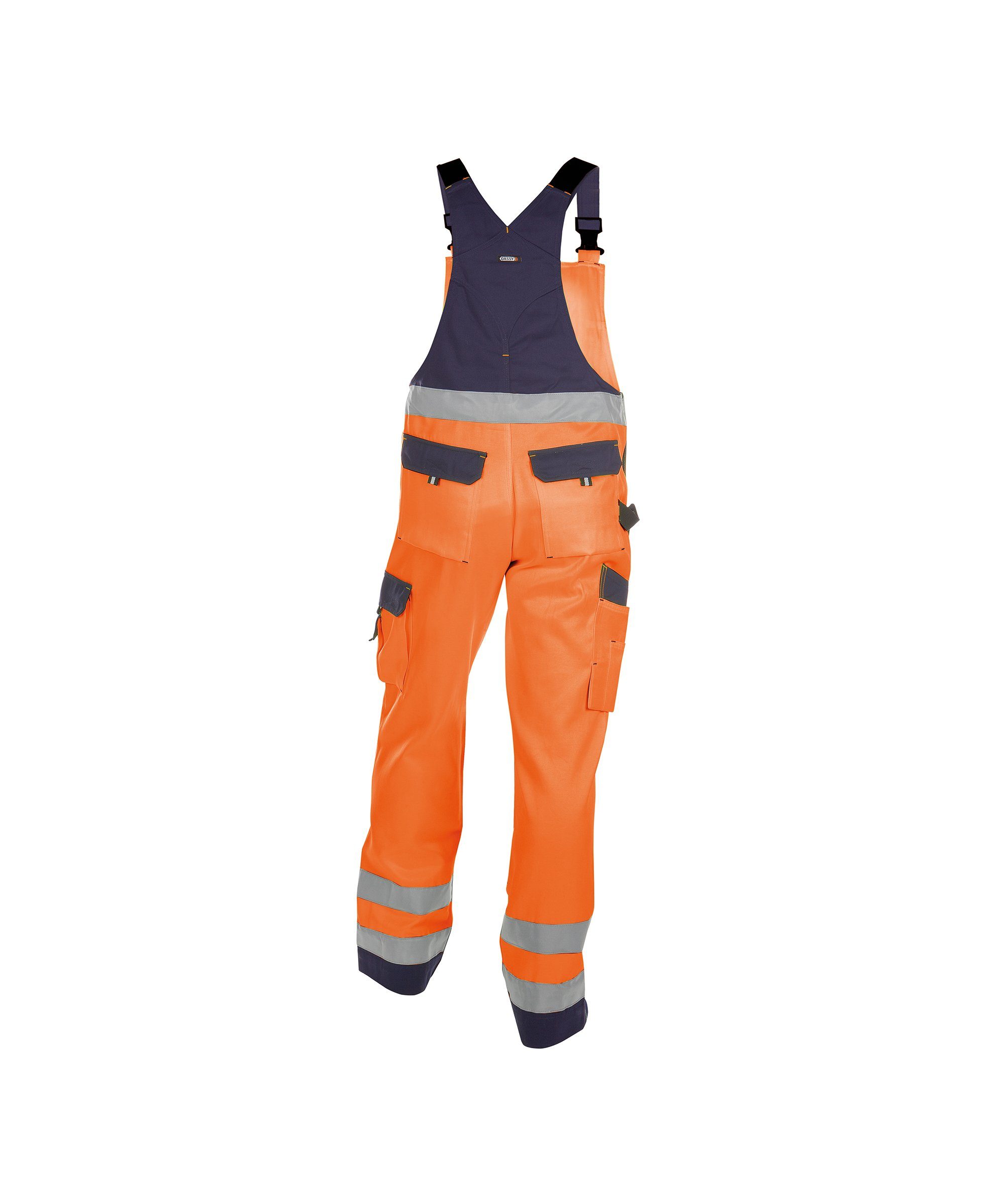 Dassy Arbeitslatzhose Warnschutz Latzhose mit Kniepolstertaschen Toulouse (1-tlg)