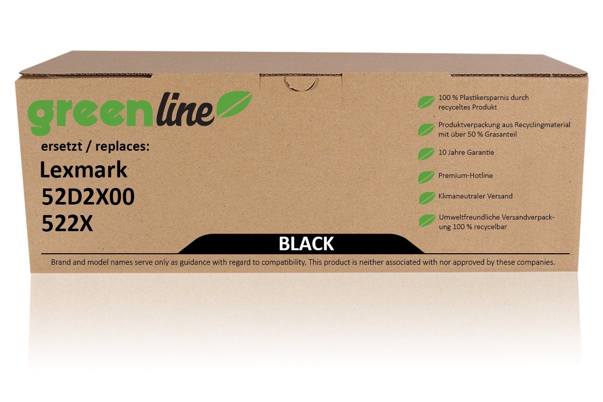 Inkadoo Tonerkartusche Inkadoo greenline ersetzt Lexmark 52D2X00 / 522X | Tonerpatronen