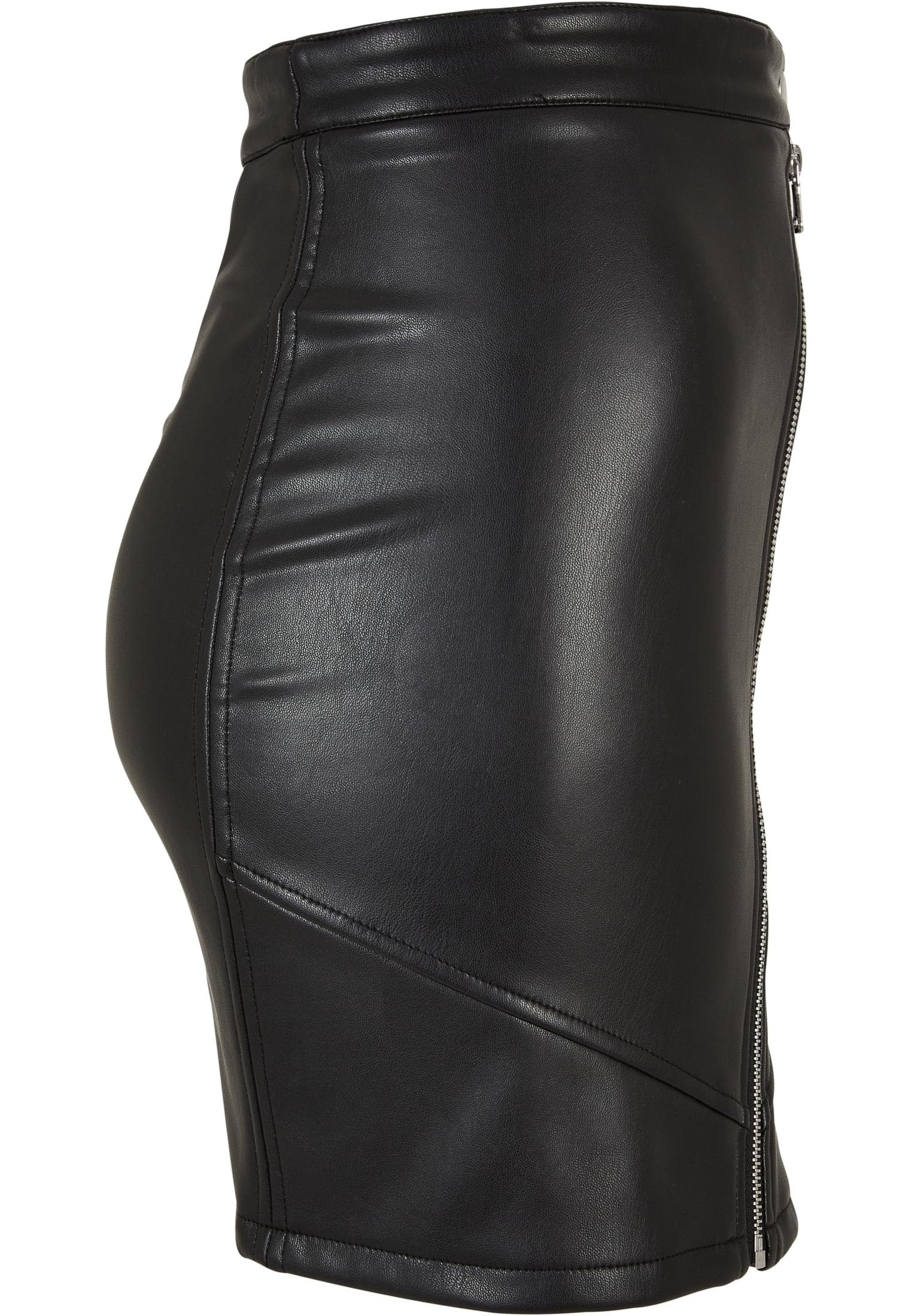 Jerseyrock Damen Leather Ladies CLASSICS Skirt Biker URBAN (1-tlg) Synthetic