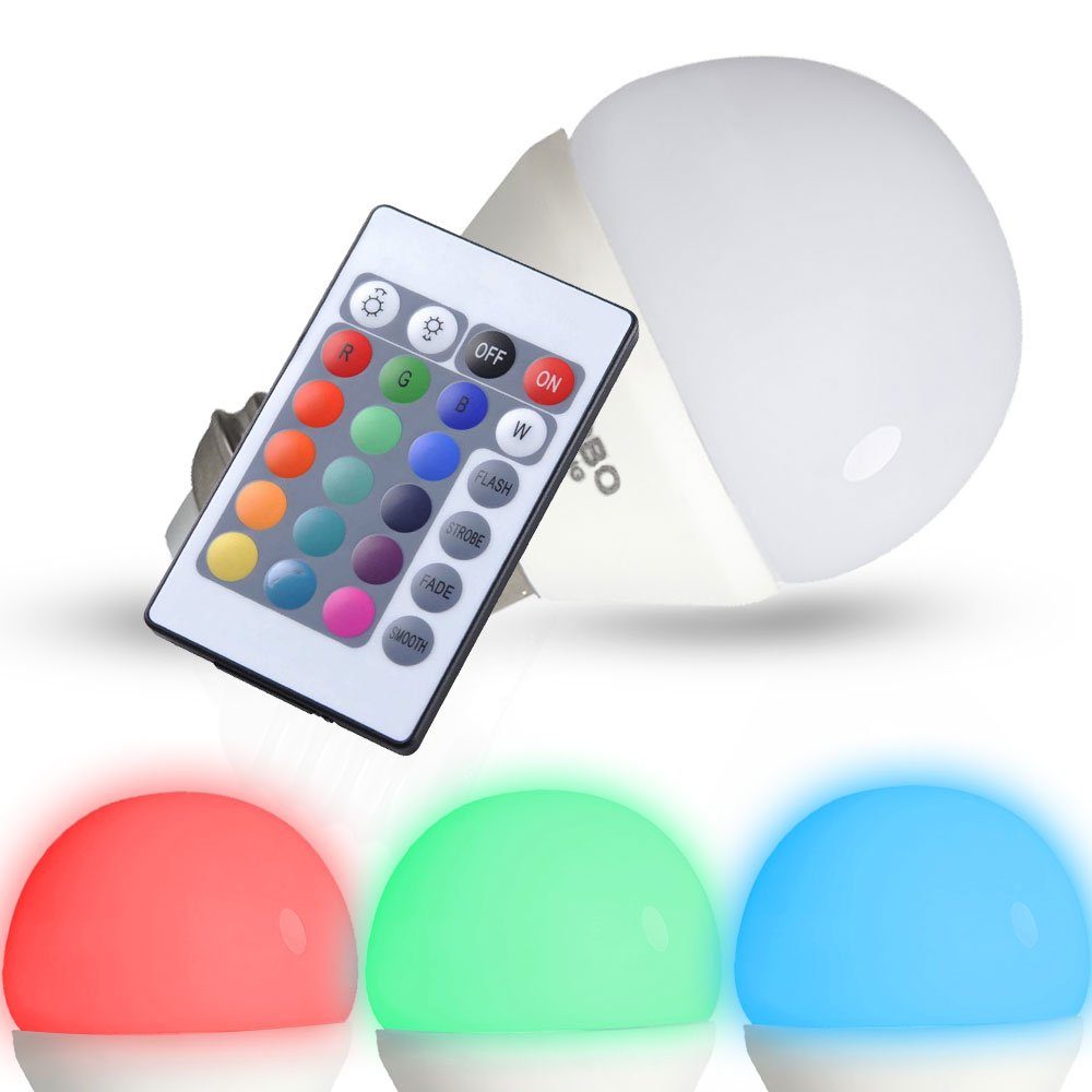 etc-shop Sockelleuchten, Steh Stand Set Leuchte RGB LED im Farbwechsel inklusive Beleuchtung