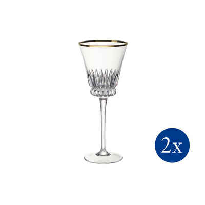 Villeroy & Boch Weißweinglas Grand Royal Gold Weißweinkelch, Set 2tlg. 216mm, Glas