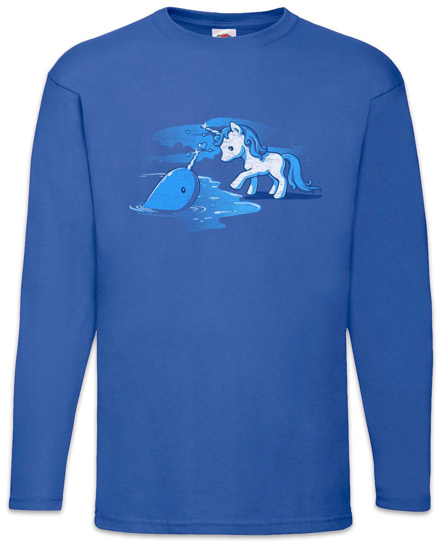 Langarmshirt Unicorn Unihorn Langarm T-Shirt Einhorn Regenbogen Horn Rainbow Fun