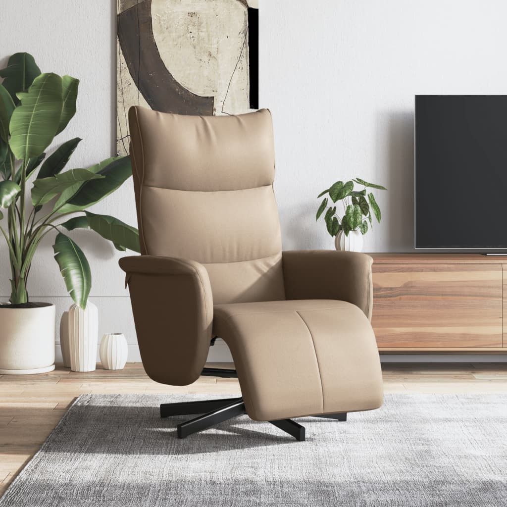 Relaxsessel Cappuccino-Braun 71x84x106,5 cm mit Kunstleder und