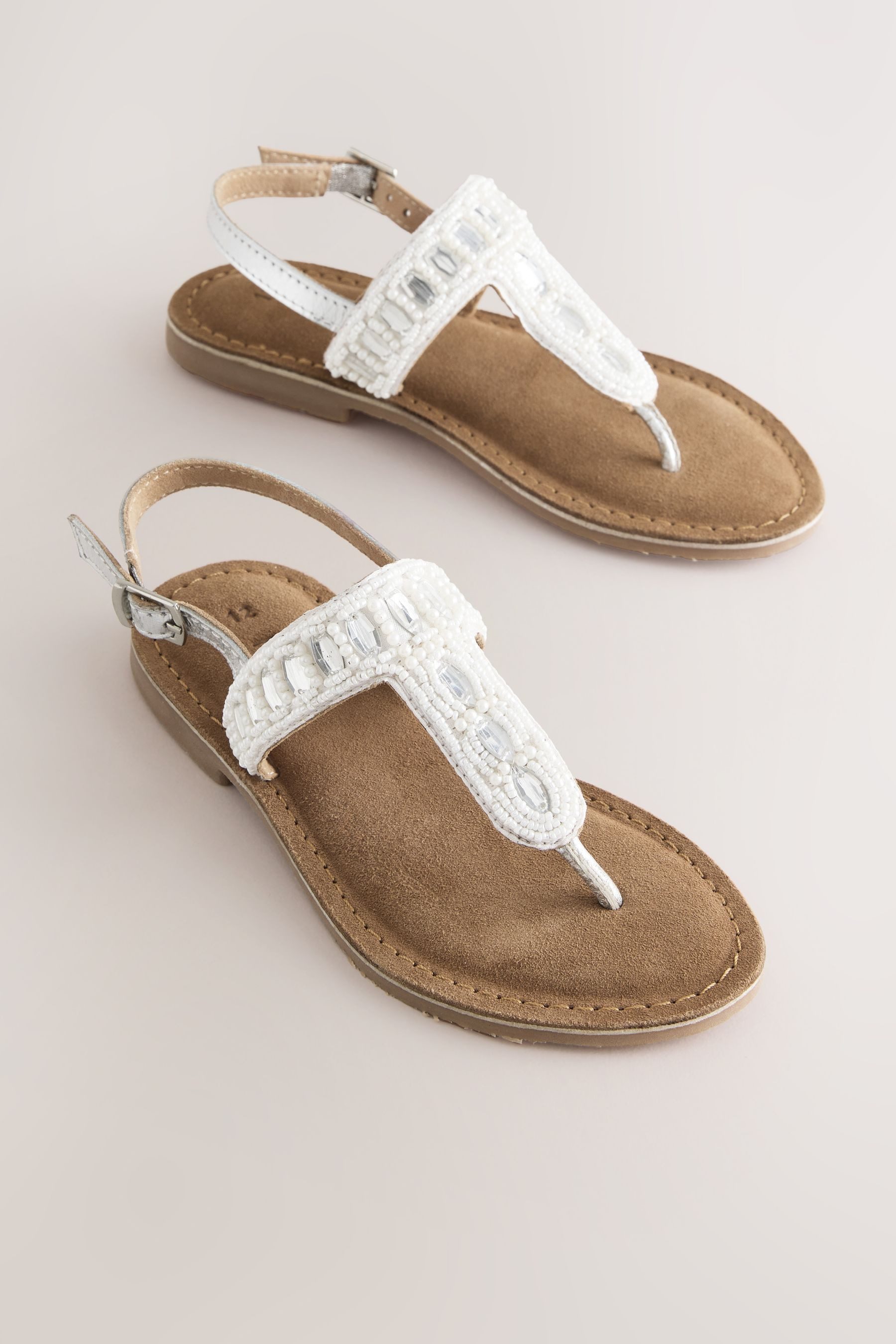 Next Verzierte Zehenschlaufen-Sandalen Sandale (1-tlg)
