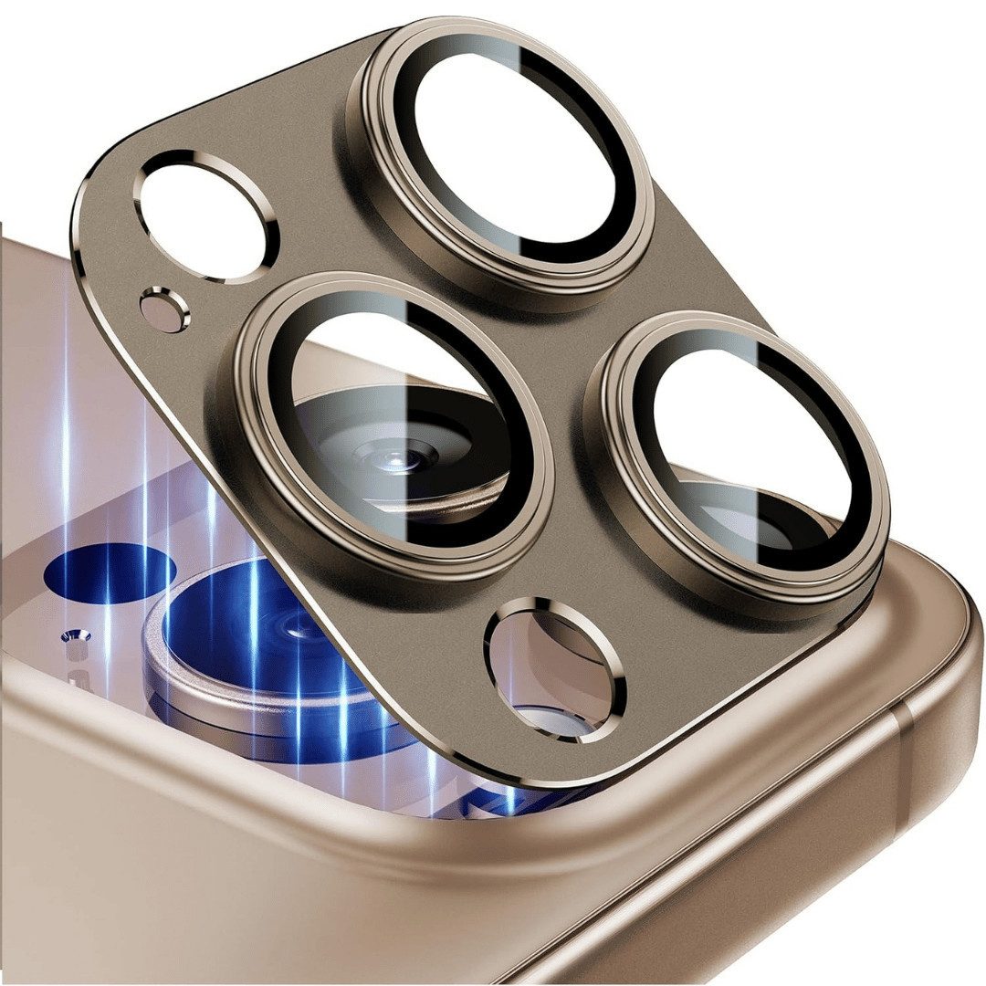 SmartUP Kameraschutzglas für iPhone 16 Pro / 16 Pro Max Titan Kameraglas Panzerglas Panzerfolie für iPhone 16 Pro / iPhone 16 Pro Max