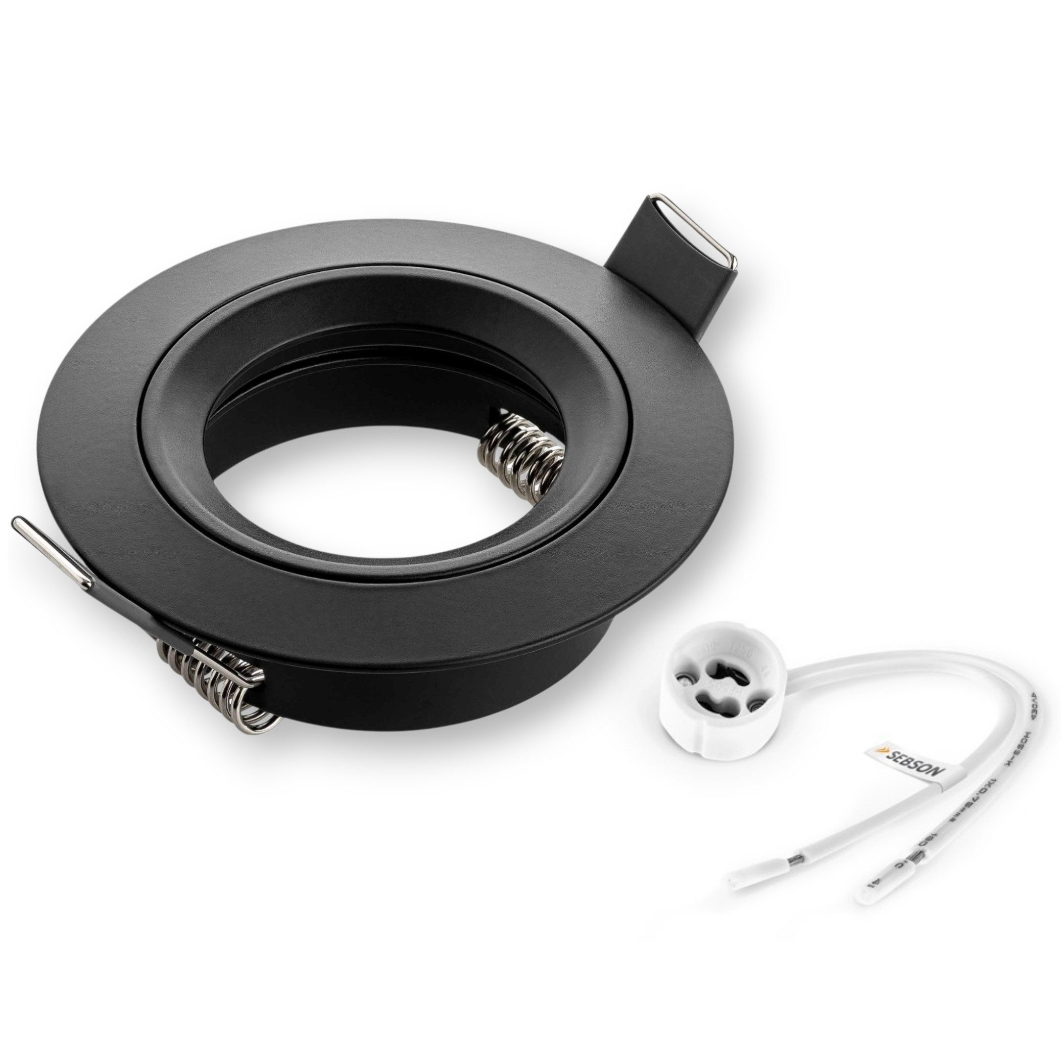 SEBSON LED Einbaustrahler Einbaustrahler Alu inkl. GU10 Fassung, Lochdurchmesser 65mm, inkl. GU10 Fassung (ohne Leuchtmittel), Aluminium Gehäuse Deckenspot