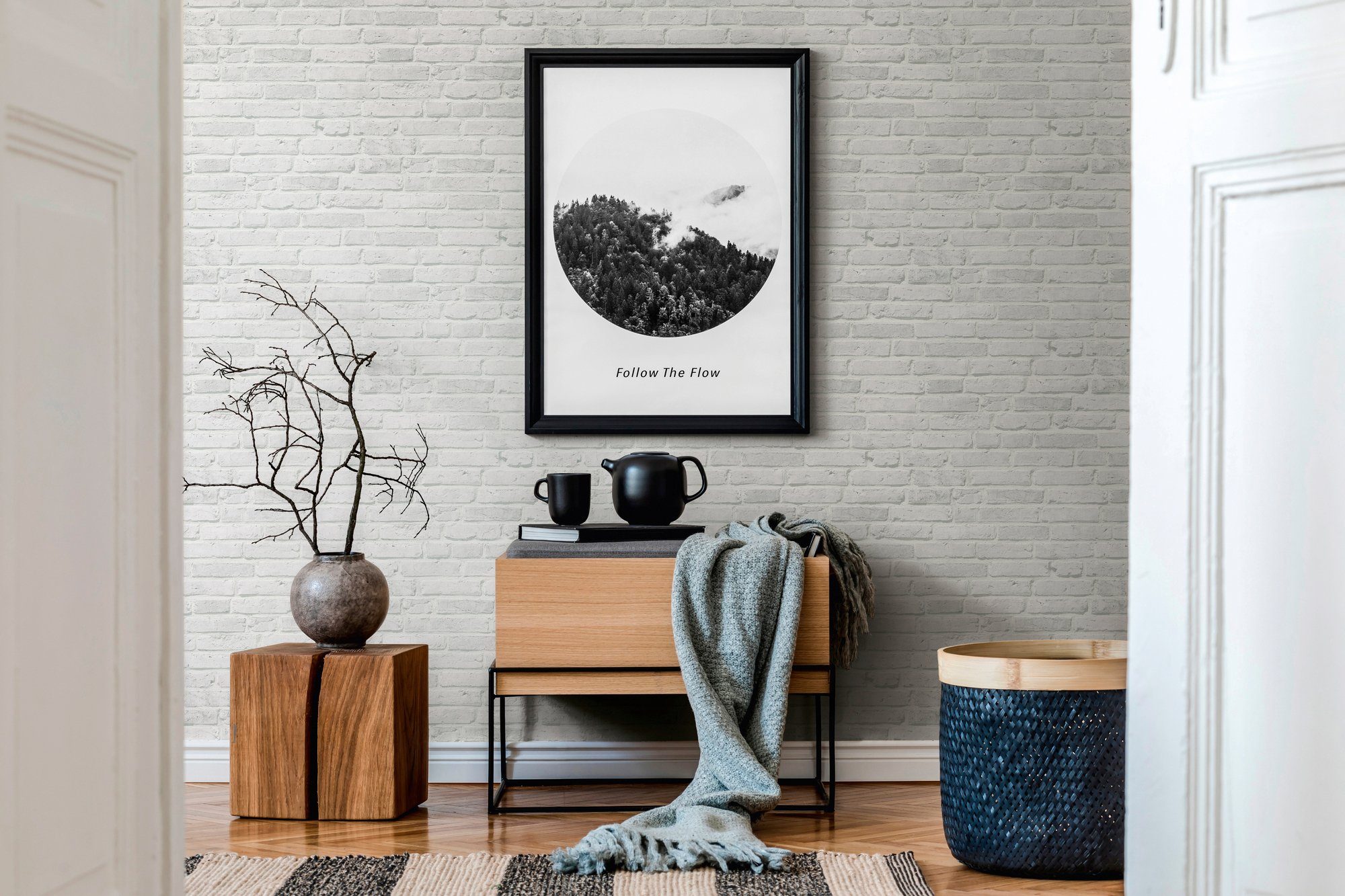 living walls Vliestapete Best of Wood`n Stone 2nd Edition, leicht strukturiert, Motiv, Steinoptik, gemustert, Landhaus Tapete Stein Tapeten Wohnzimmer Schlafzimmer Küche Flur Optik