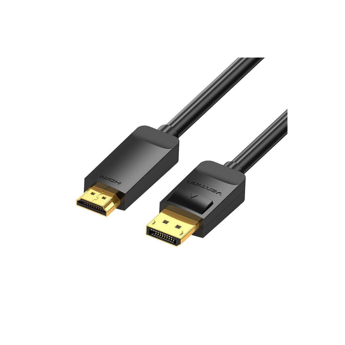 VENTION DisplayPort 1.2 auf HDMI 1.4 Kabel - HDMI Adapter 2m, 4K 30Hz HDMI-Kabel