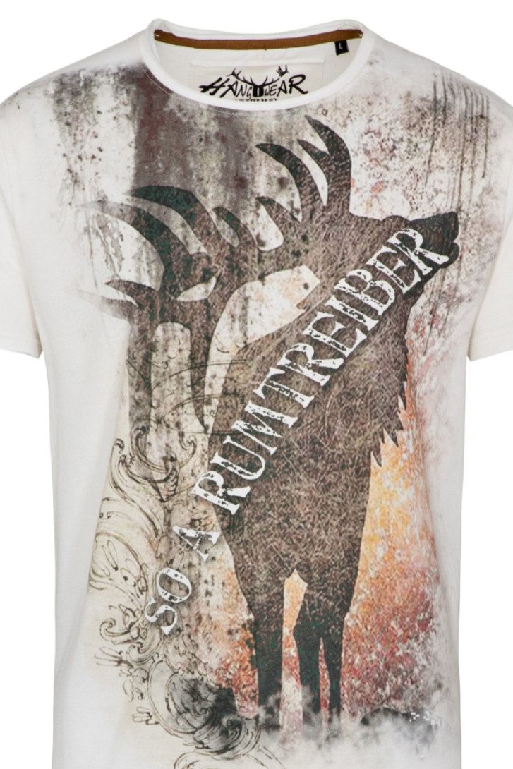 Hangowear Trachtenshirt Trachtenshirt Herren - BALTO - offwhite