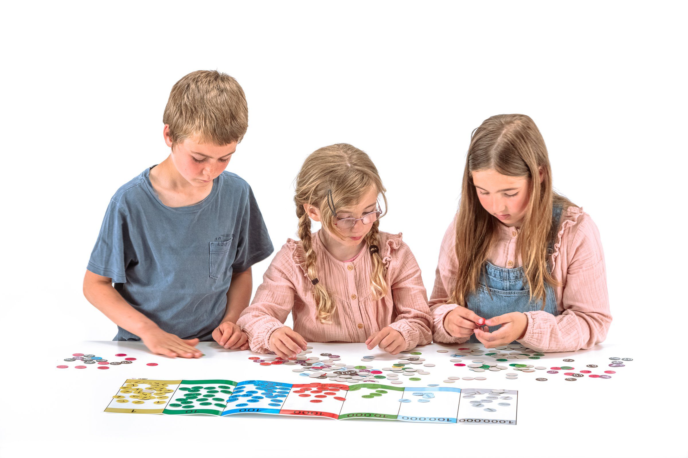 Wissner® aktiv lernen Lernspielzeug Stellenwert-Faltkarte (7 Stellen), RE-Plastic®, RE-Plastic®