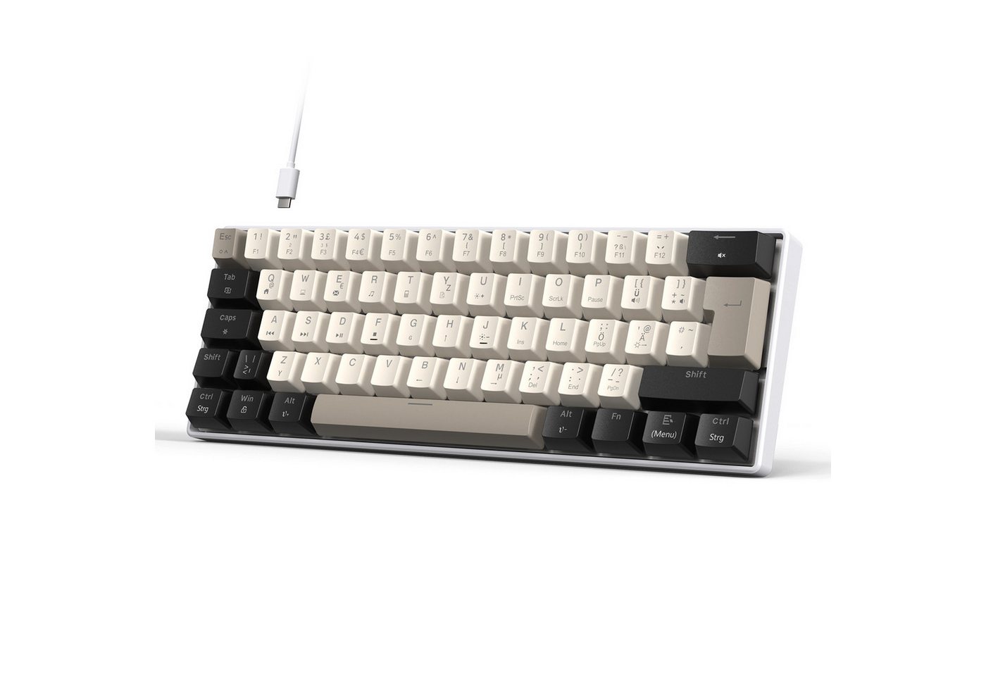 MAGIC-REFINER MAGIC-REFINER MK37 Deutsches Layout 8000Hz Rapid Trigger-Tastatur Gaming-Tastatur (Deutsches Layout,8000Hz,RT)