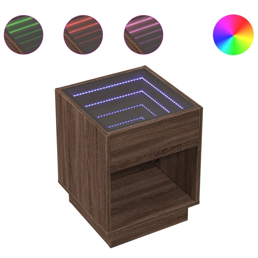 vidaXL Couchtisch Couchtisch mit Infinity-LED Braun günstig online kaufen