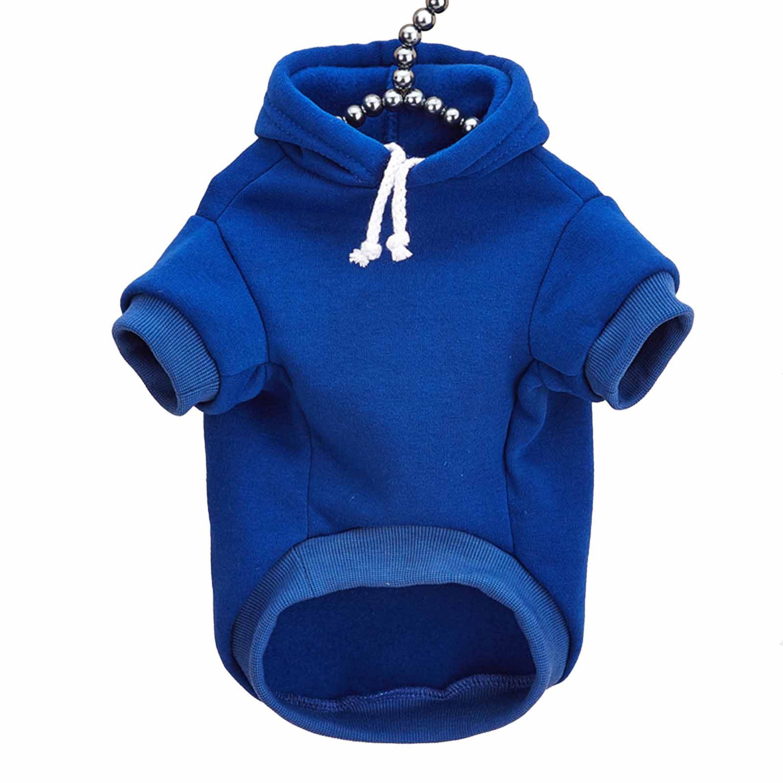 Monkimau Tierjacke Hundepullover Hoodie für kleine Hunde - S in blau