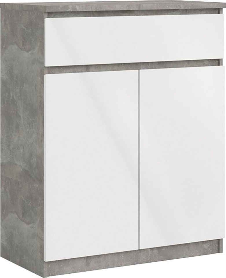 Home affaire Sideboard »Naia«, Made in Denmark, mit abgerundeten Schubladenkanten, Schubladen auf Metallgleiter, Breite 80,2 cm