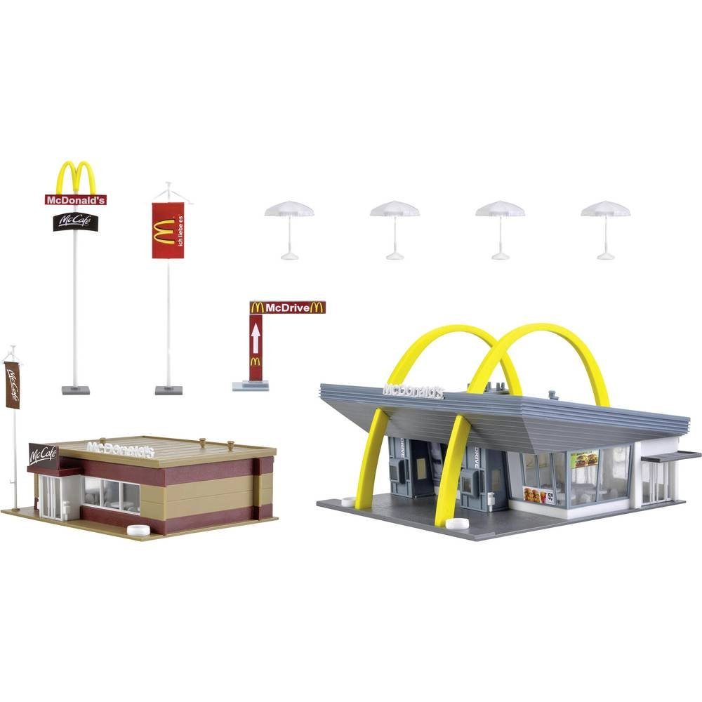 Modelleisenbahn-Gebäude H0 McDonald´s Schnellrestaurant mit McCafé