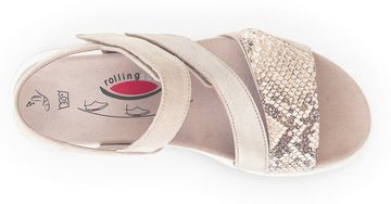 Gabor Rollingsoft Keilsandalette, Sommerschuh, Sandale, Keilabsatz, mit OPTIFIT-Wechselfußbett