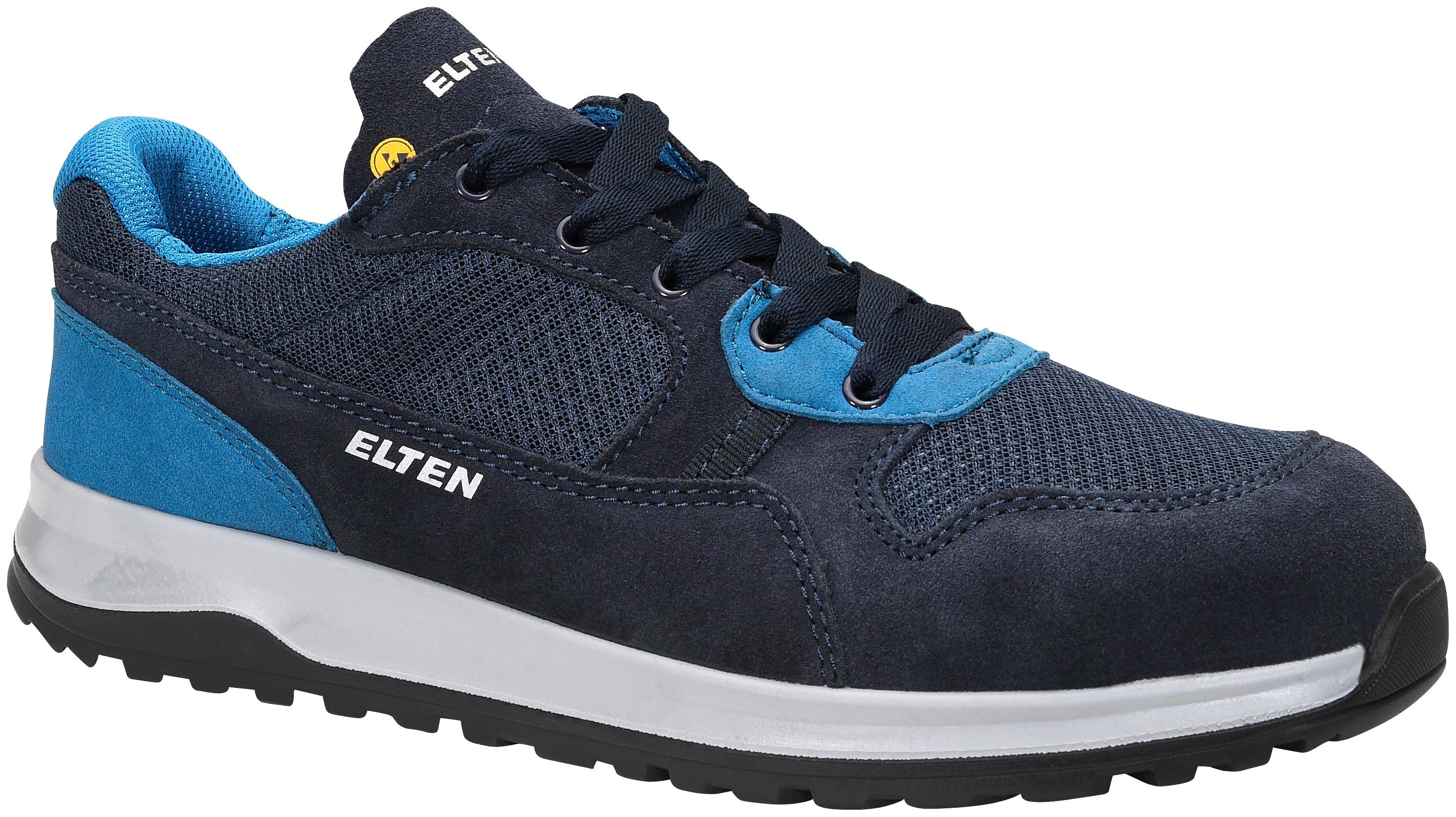 Elten JOURNEY blue-red Low ESD S1P black Einlegesohle Sicherheitsschuh S1P, SPORTIVE Ganzflächige ESD