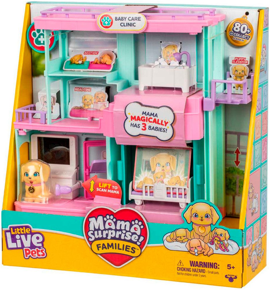 Moose Spielwelt Little Live Pets: Mama Surprise Families Baby Care Clinic
