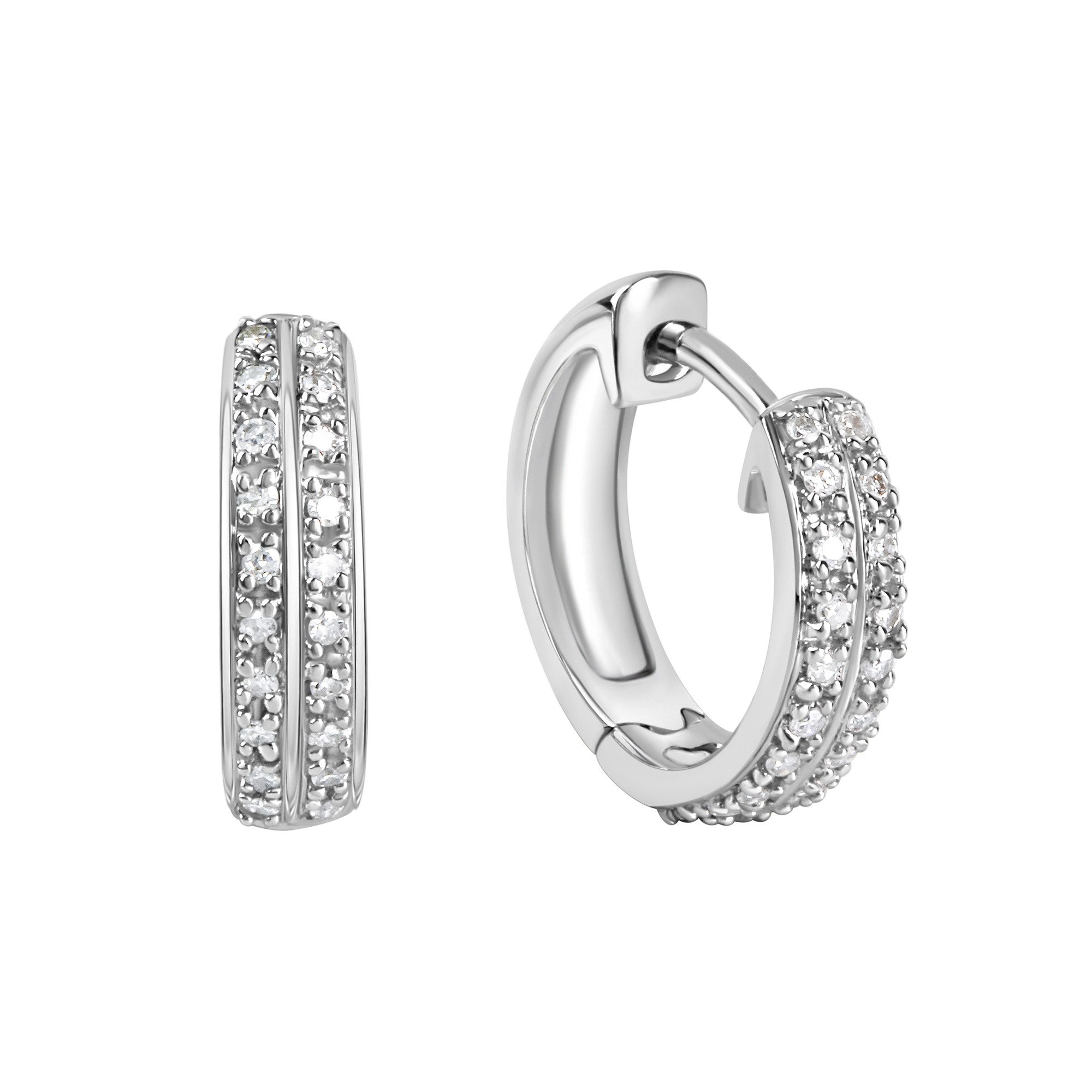 Diamonds by Ellen K. Paar Creolen Gold 585 mit 40x Brillant zus. 0,10ct. günstig online kaufen