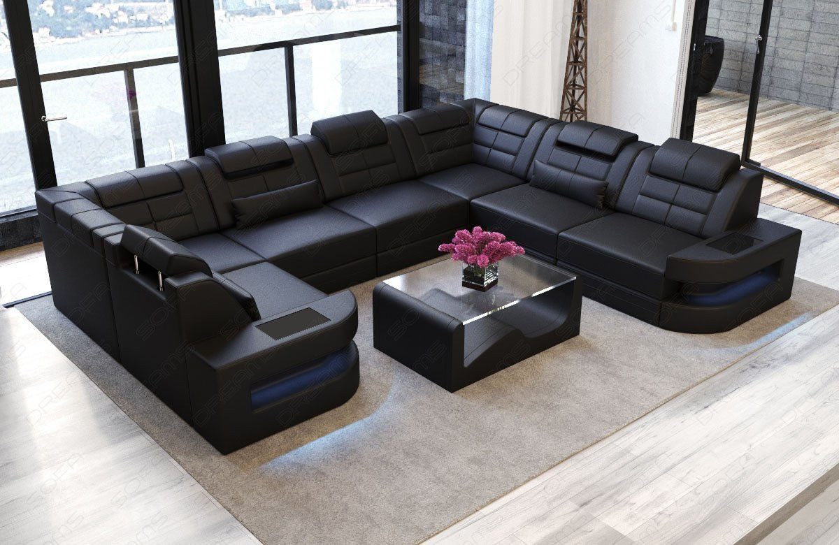 Sofa Dreams Wohnlandschaft Ledersofa Como U günstig online kaufen