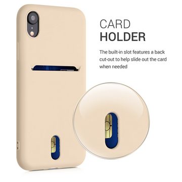 kwmobile Handyhülle Hülle für Apple iPhone XR, Handy Schutzhülle Cover Case mit Kartenfach