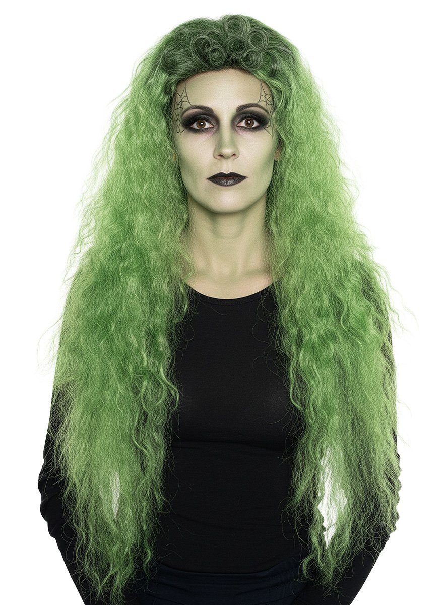 Metamorph Kostüm-Perücke Wilde grüne Mähne Perücke, Diese überdimensionierte Frisur ist wie verhext!