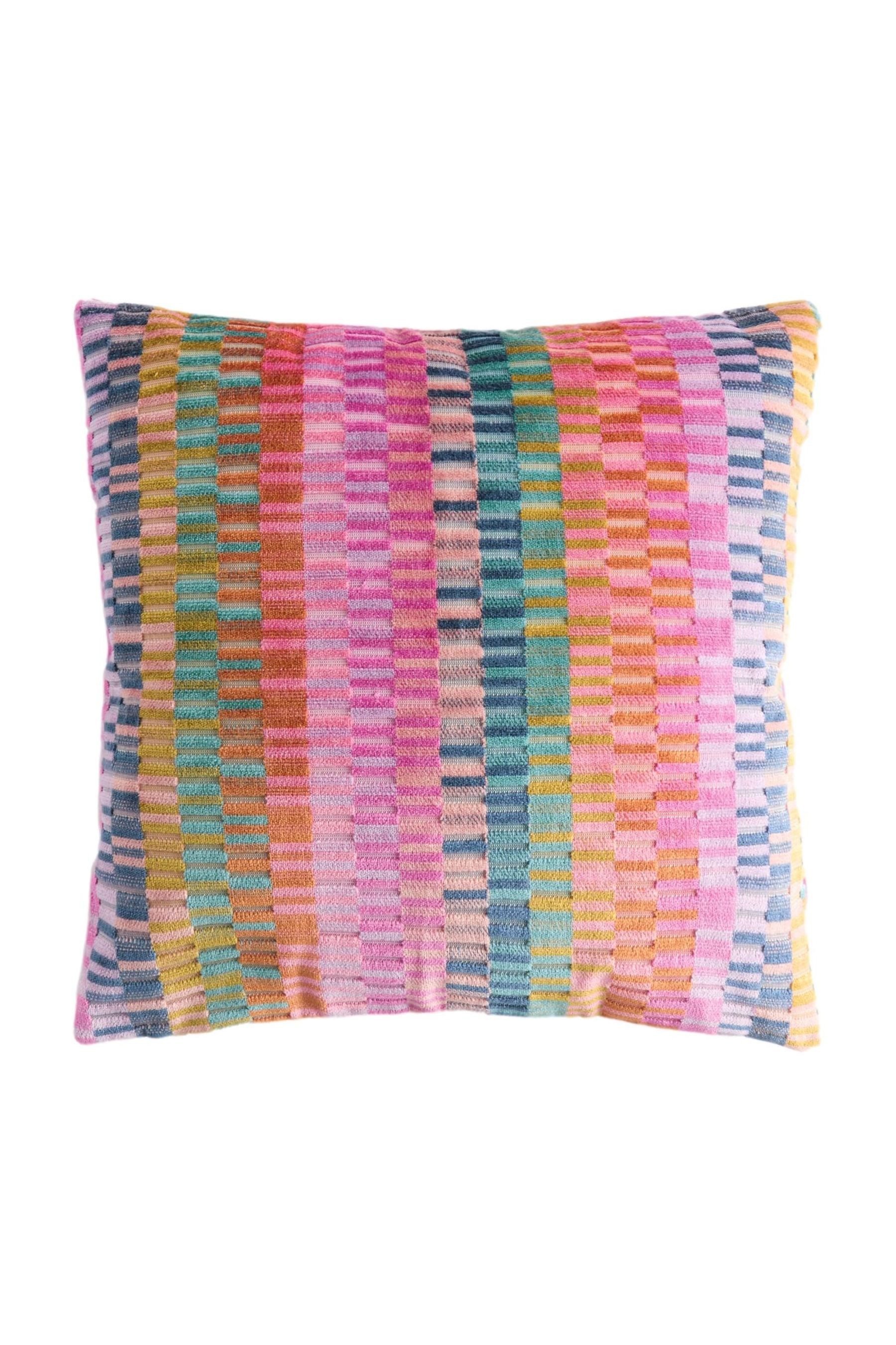 Next Dekokissen Rio Blocks Kissen aus Schnittsamt, 43 x 43 cm