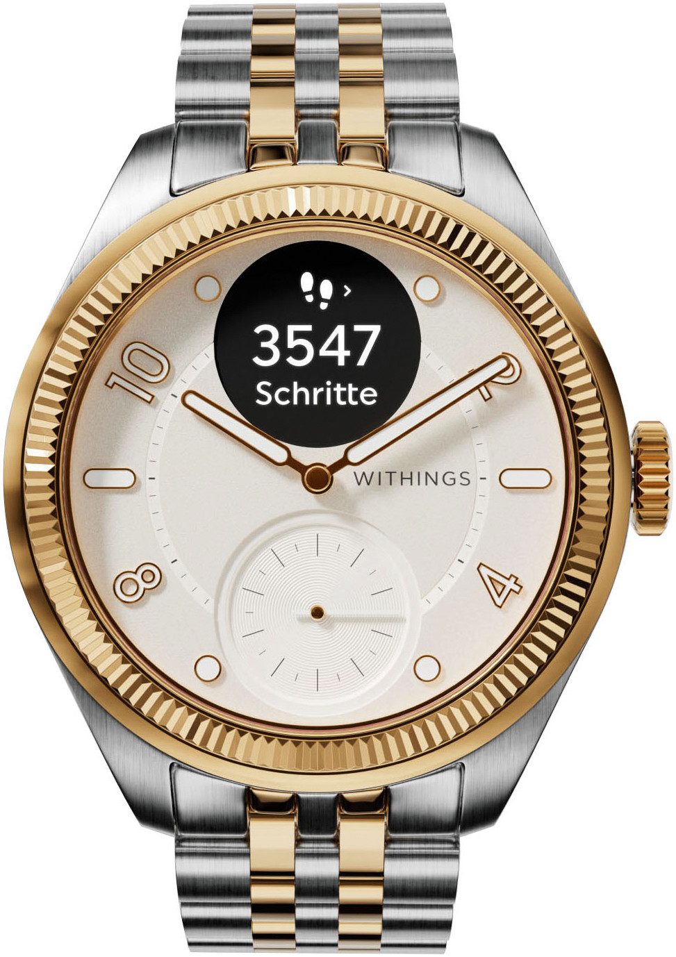 Withings ScanWatch Nova Brilliant Edition 39mm, Edelstahl, Akku: 35 Tage Smartwatch (1.6 cm/0.63 Zoll), Aktivitätstracking, Schlafüberwachung, Herzgesundheit, Temperatur uvm.