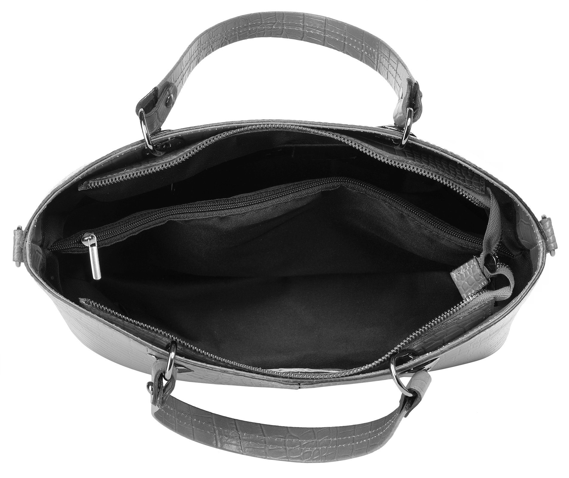 Cluty Henkeltasche (1-tlg), echt Leder, Made in Italy