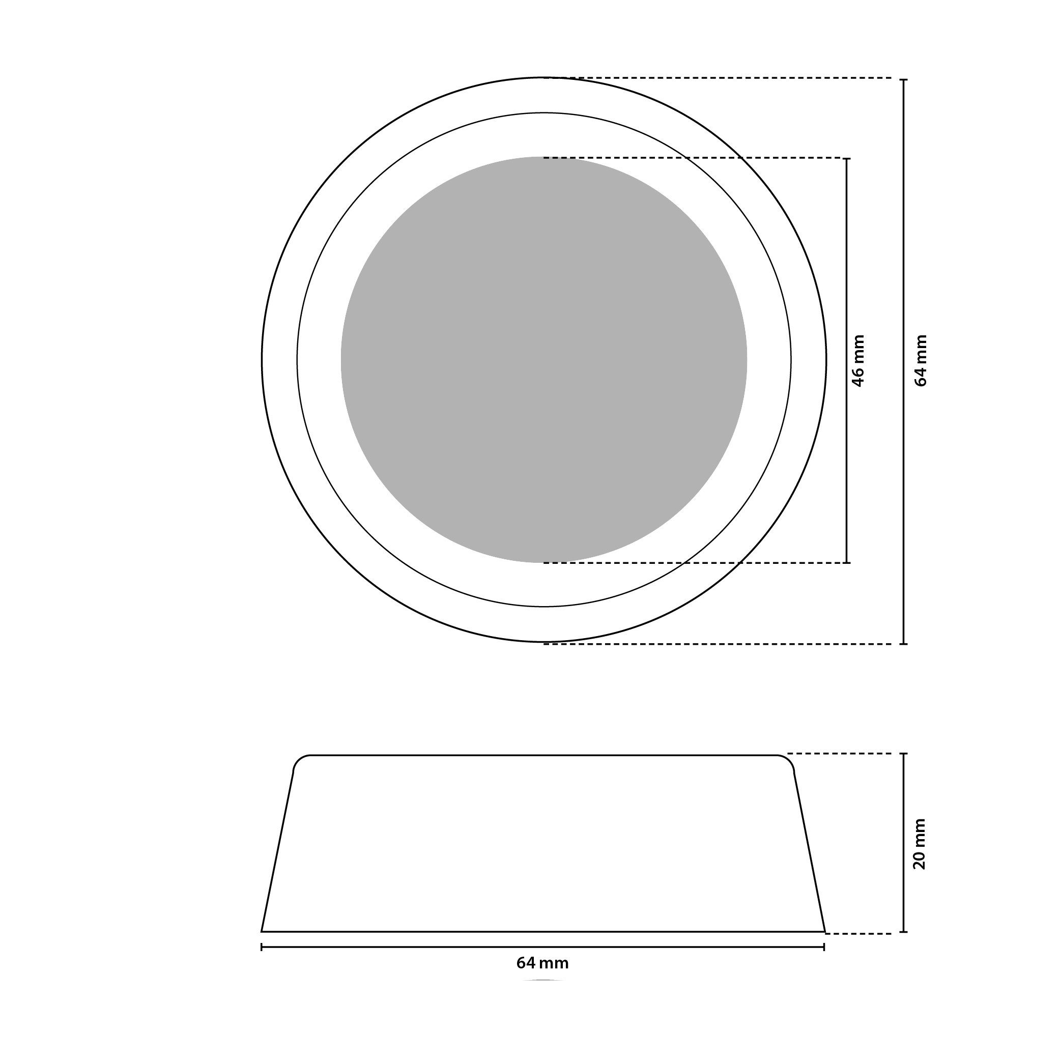 sossai® Waschmaschinen Pulsar, Farbe: 4x Schwingungsdämpfer Grau Vibrationsdämpfer
