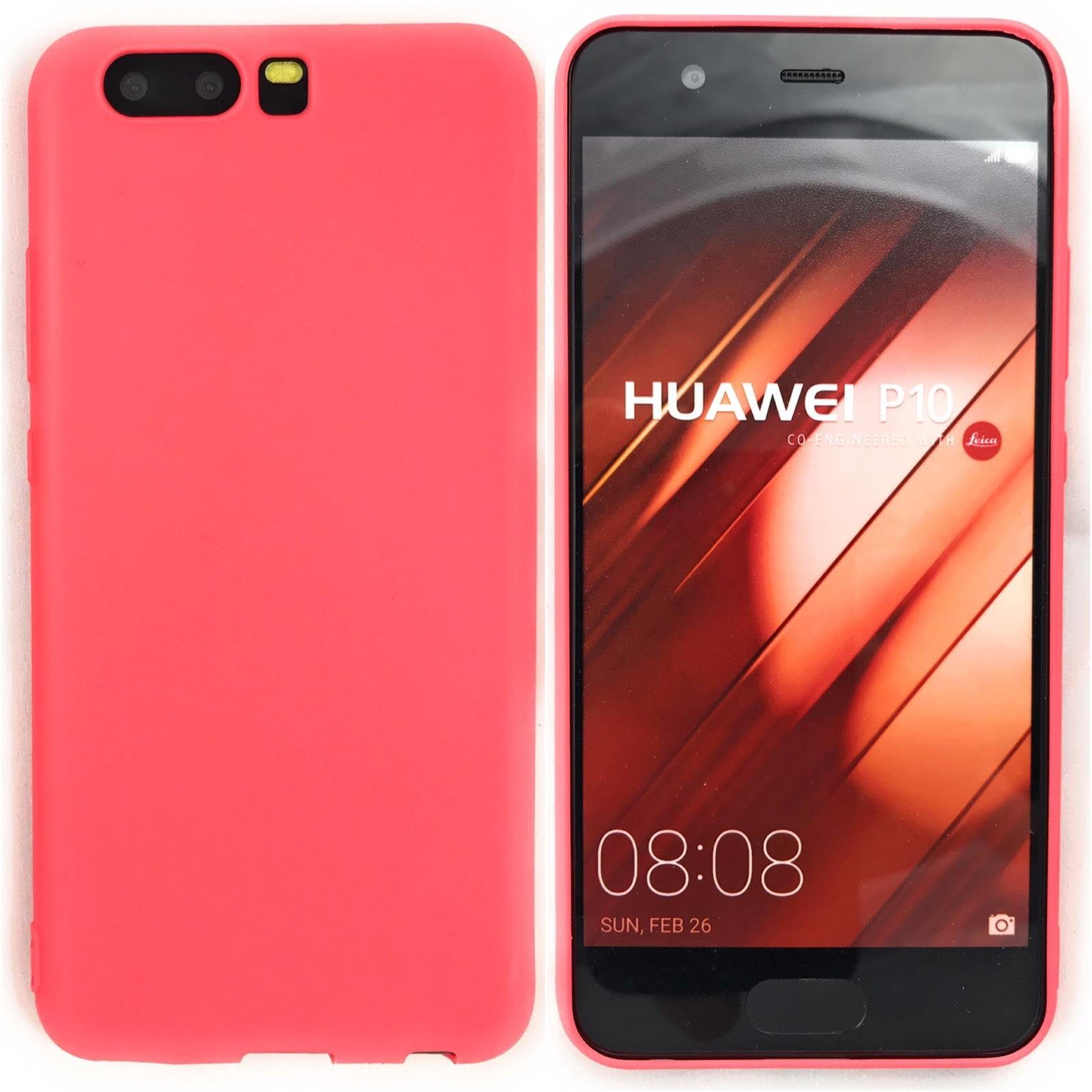 CoverKingz Handyhülle Hülle für Huawei P10 Plus Handy Cover Silikon Case  Bumper Matt 14,0 cm (5,5 Zoll), Schutzhülle Handyhülle Silikoncover  Softcase farbig
